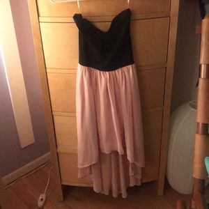 Pink high low dress